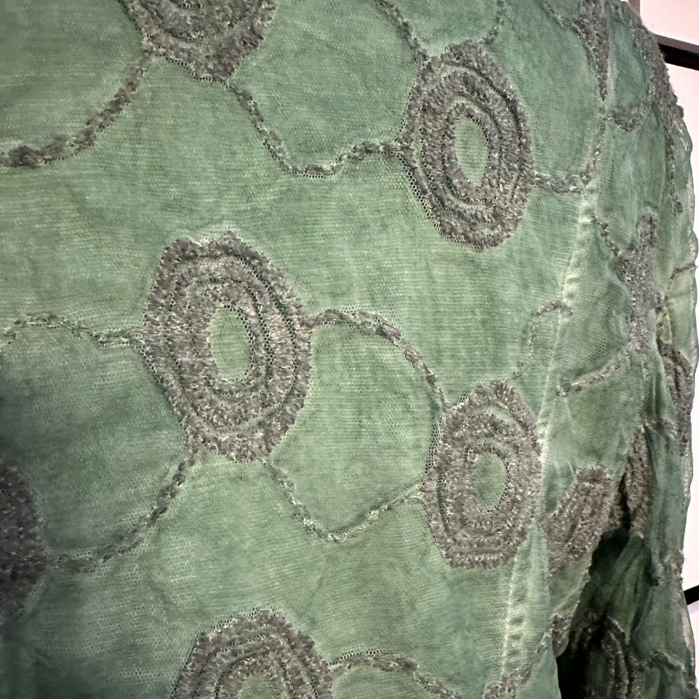 Green Boho style women’s blazer Jacket - Picture 8 of 15